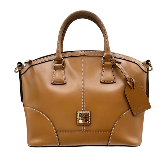 Dooney & Bourke Smooth Leather Satchel Biscuit