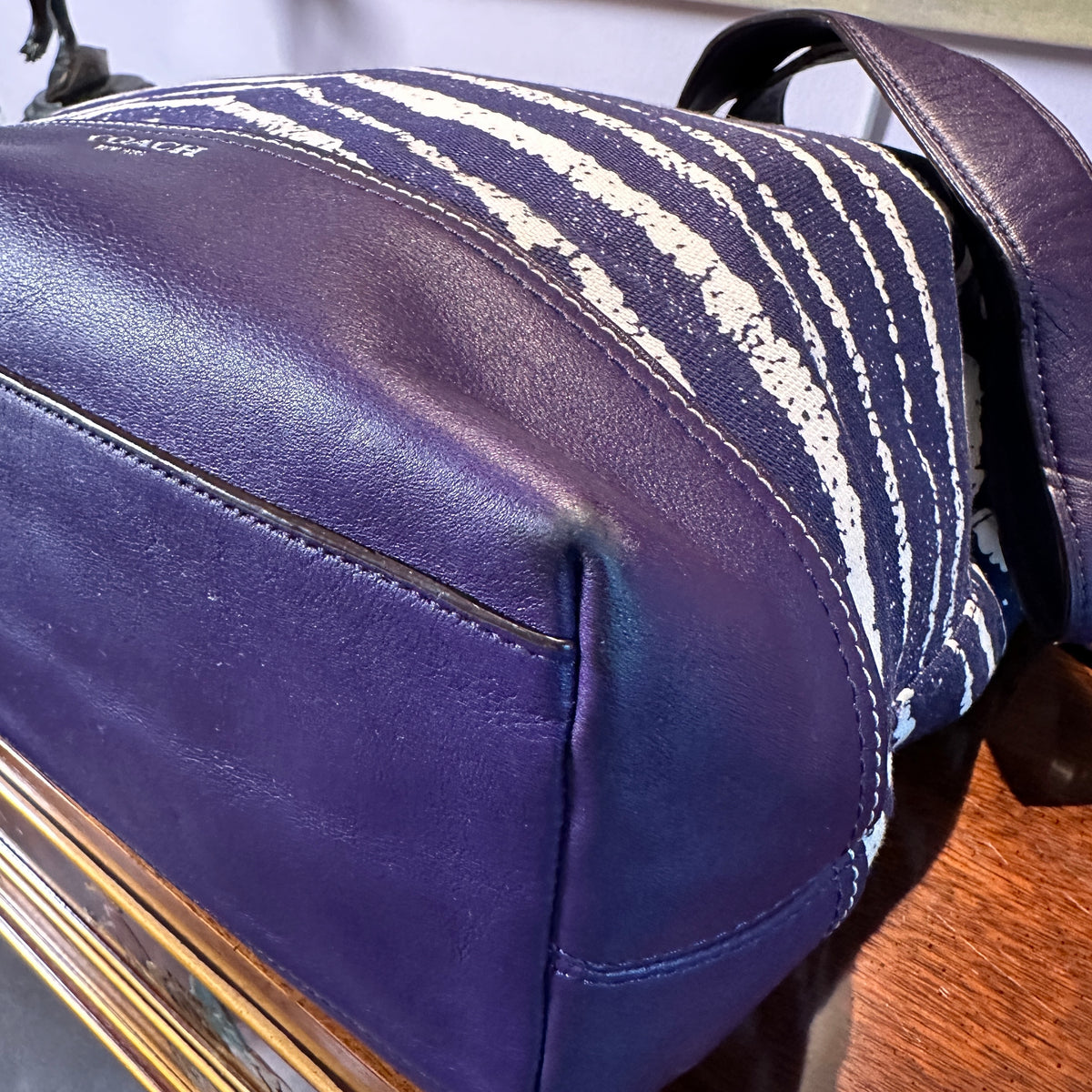 Coach Legacy Zebra Duffle