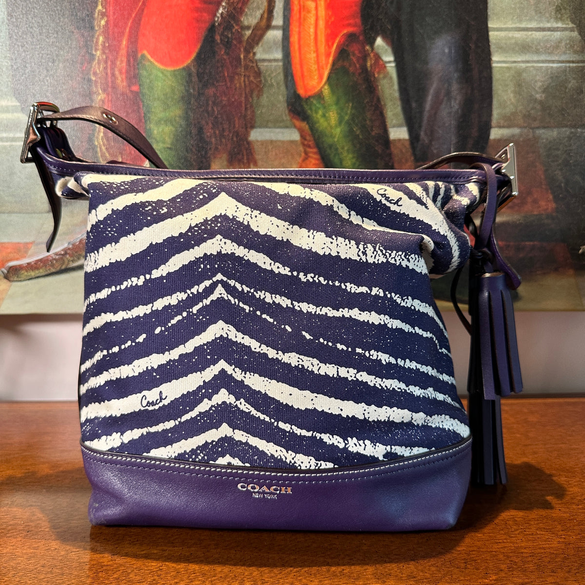 Coach Legacy Zebra Duffle