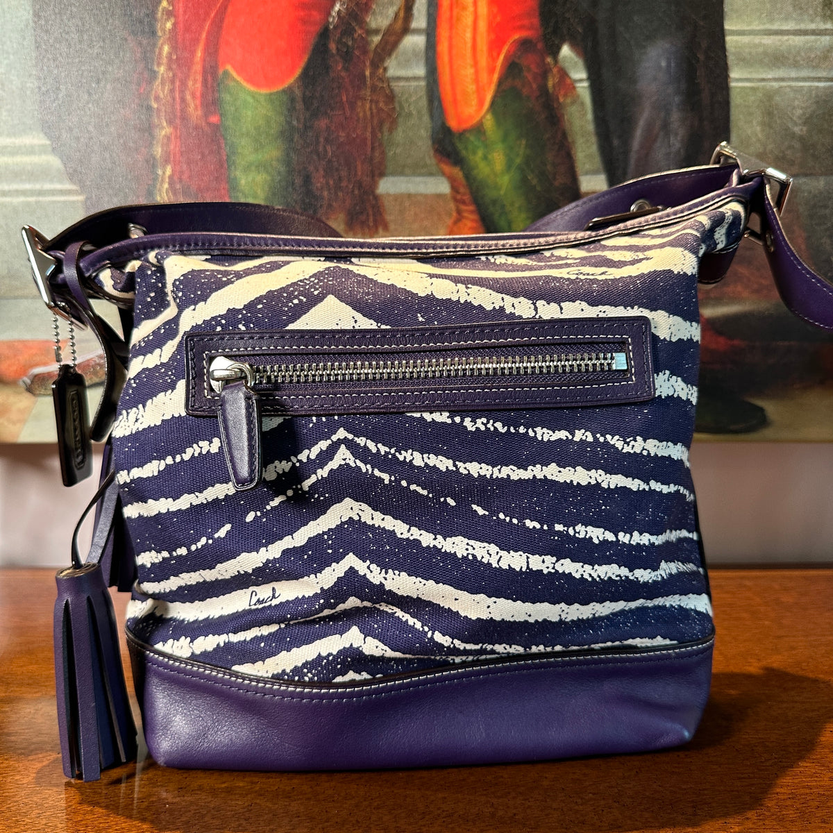 Coach Legacy Zebra Duffle