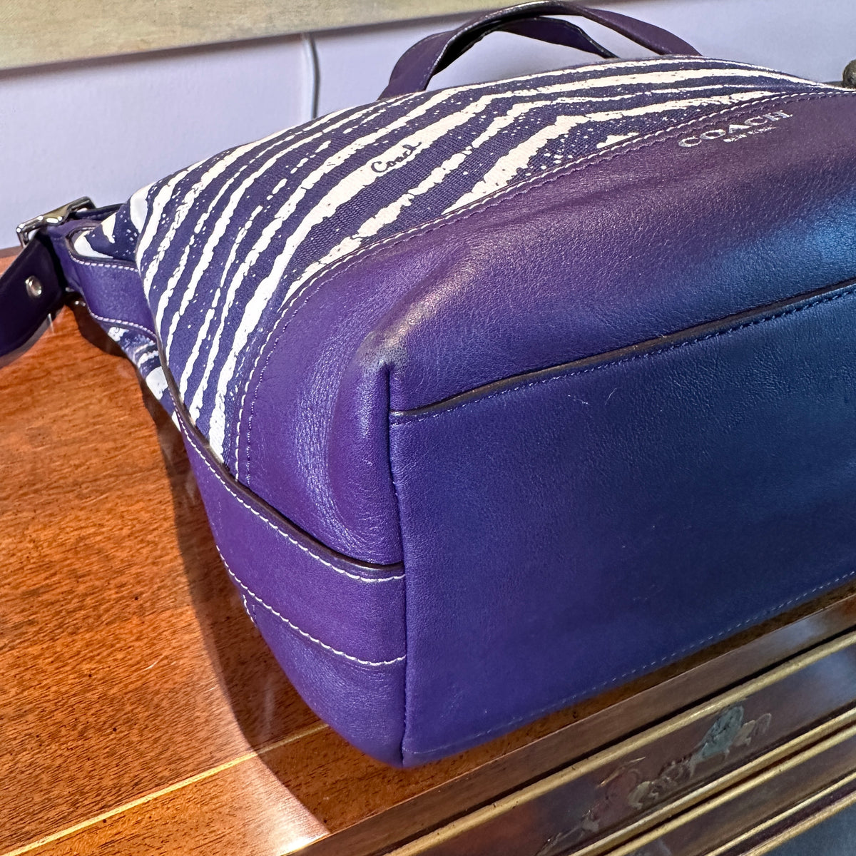 Coach Legacy Zebra Duffle