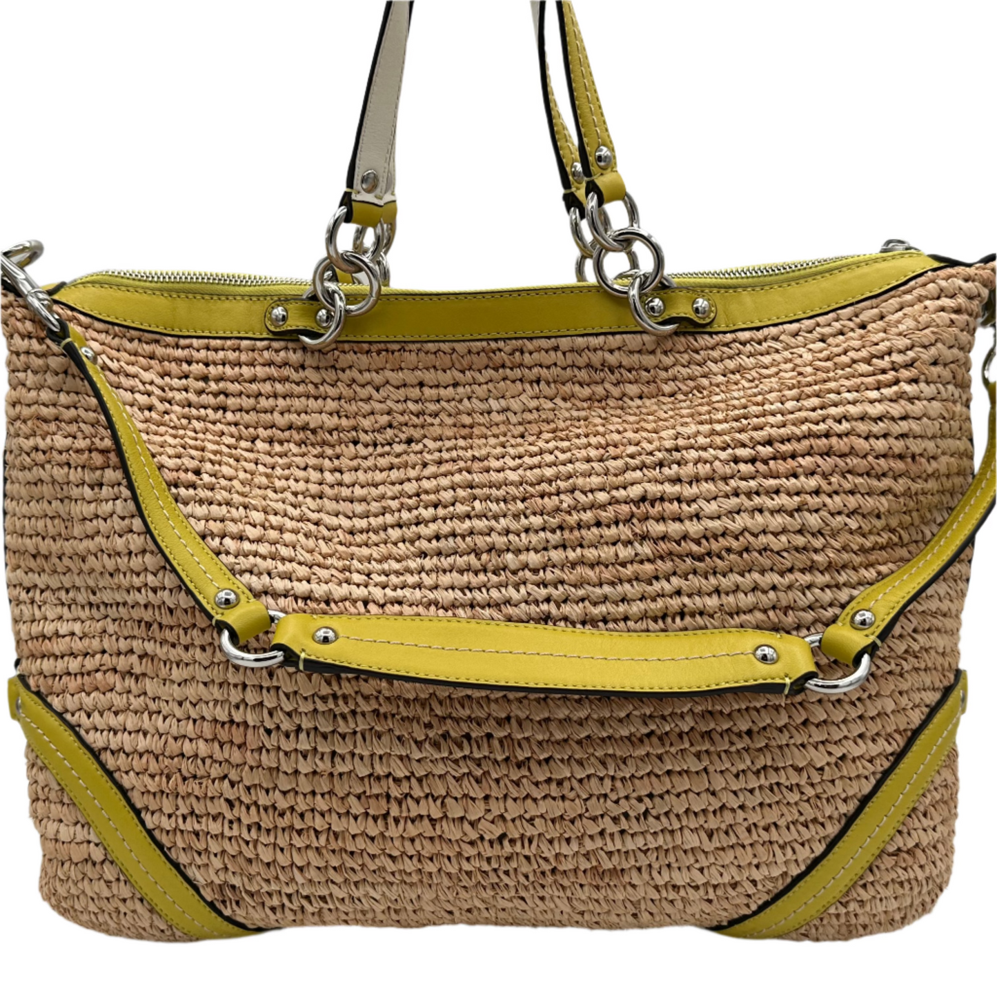 Coach Legacy Straw Satchel #23181