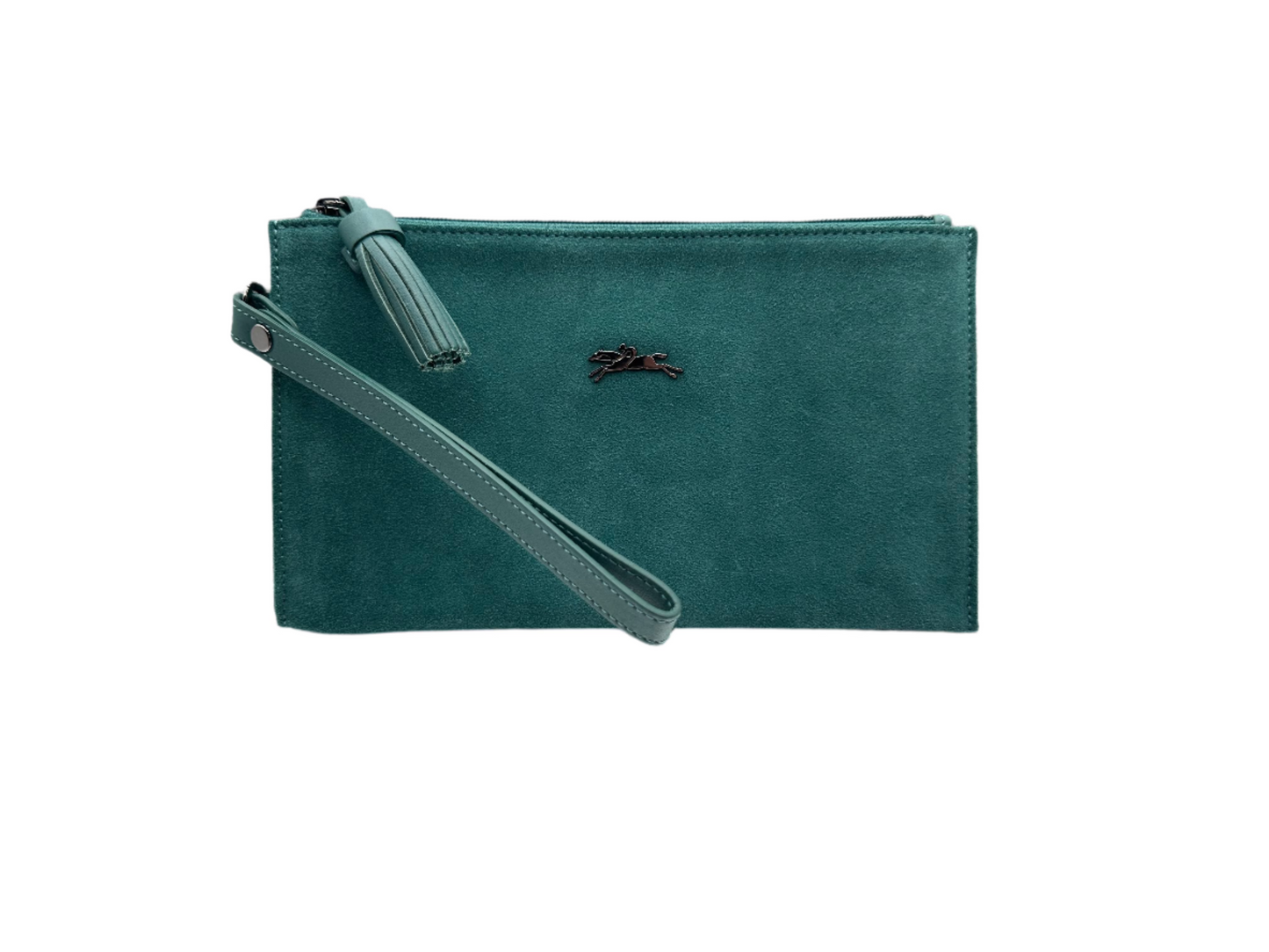 Caleb's Closet: Longchamp Suede Wristlet